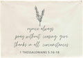 Bible Verse Wall Art Minimal Christian Wall Decoration Bible Gift Scripture Hanging Rectangular Flag Art Decor Banner Sign Decoration Gift Farmhouse Living Room Bedroom Home Decor Rejoice Always
