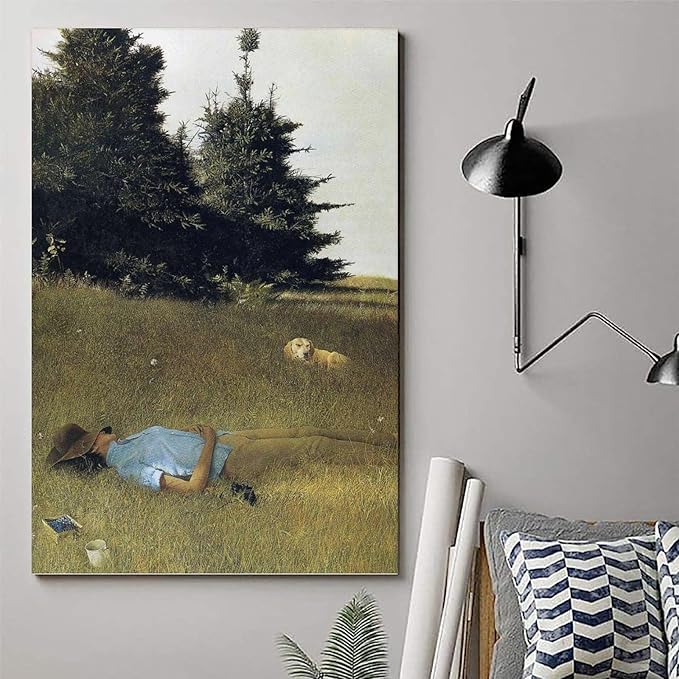 FFYunXia Andrew Wyeth Prints Wall Art Paintings Poster Distant Thunder Cool Artworks Painting Wall Art Canvas Prints Hanging Picture Home Decors Gift Idea Unframe 20x30inch(50x75cm)