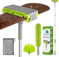 Ceiling Fan Cleaner Duster with 6 Ft/77'' Extendable Long Handle Multi-Functional Chenille Fan Duster for Ceiling Fan Blades, Blind, Cobweb, Vent, Wall
