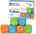 Learning Resources Let's Talk Cubes, Social Emotional & Speech Therapy Activities, Classroom Supplies, Sensory Gifts for Boys and Girls, Multi-Color