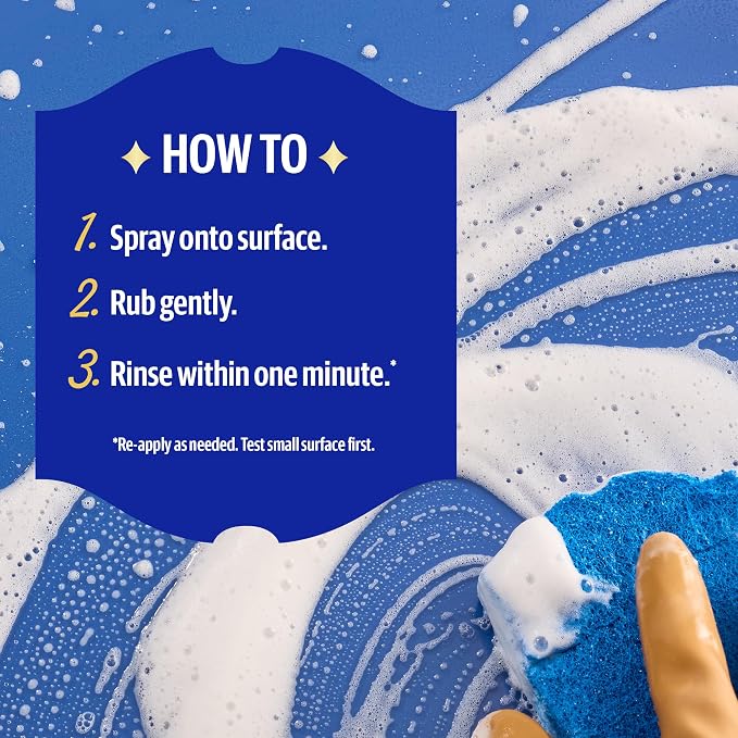 Bar Keepers Friend MORE Spray + Foam Multipurpose Cleaner, 25.4 oz x 2, Surface Cleaner Removes Rust Stains, Mineral Deposits, Soap Scum, Grime & Tarnish