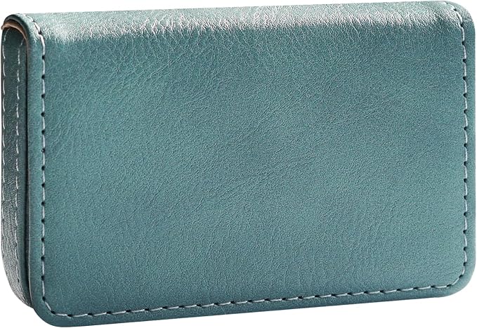 RFID Blocking Wallet - Minimalist Leather Business Credit Card Holder (Qyan)