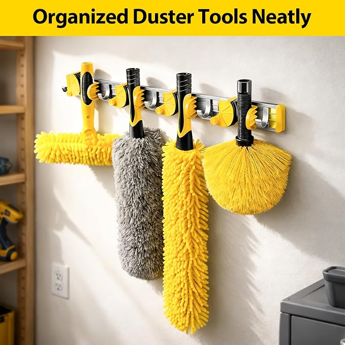 36 Foot High Ceiling Duster Kits with 4.6-30ft Heavy Duty Extension Pole, High Reach Duster for Cleaning,Microfiber Feather Duster,Cobweb Duster,Ceiling Fan Duster,Window Squeegee & Cleaner