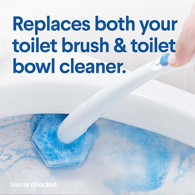 Clorox ToiletWand Disposable Toilet Cleaner Refills, 30 Count, Kills 99.9% of Germs and Viruses, Touch-Free Toilet Cleaning, Original Scent