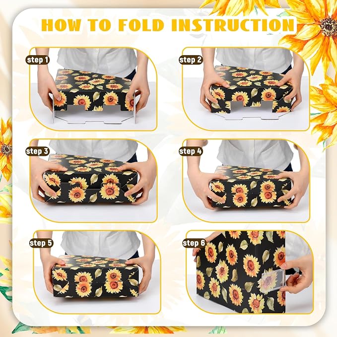 AmazingSpark Sunflower Magazine File Holder Decorative Set of 4