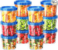 BiuLeon 12 Pack-24 oz Freezer Storage Containers, Airtight Twist Top Lids Food Containers for Soup Leftover Lunch Fruit Salad,BPA Free, Reusable, Stackable