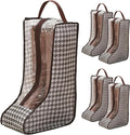 4 Pack Boot Storage Bag, Portable Dust Proof Boot Bags for Cowboy Boots, Shoe Cover Protector Bag for Boots Storage and Organizer Packing, Tall Boot Storage Carry Bag for Travel and Daily Use