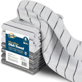 SCRUBIT Microfiber Kitchen Towels - 12" x 12" Microfiber Cleaning Cloth - Soft, Absorbent & Durable Dish Towels for Washing Dishes – Grey and White Microfiber Towel & Cleaning Rags (Grey & White, 8)