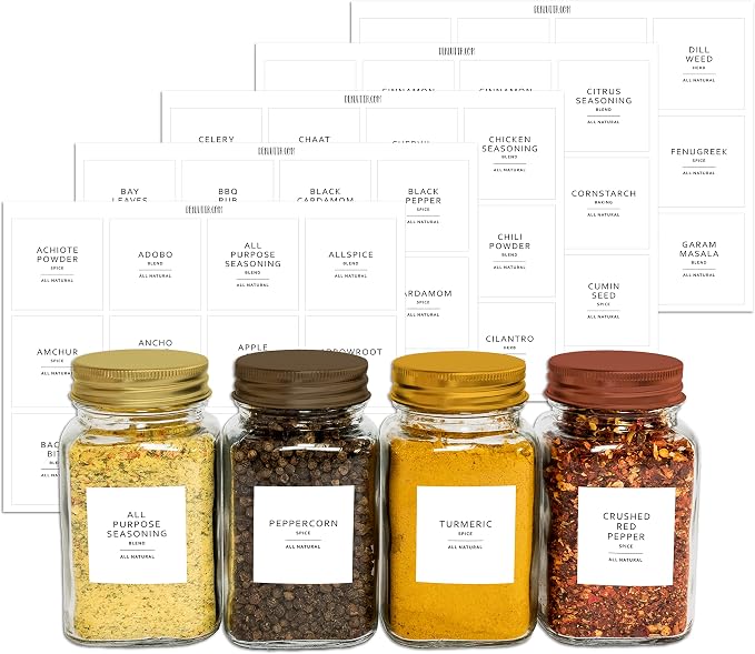 Minimalist Labels Set (Spices 1)