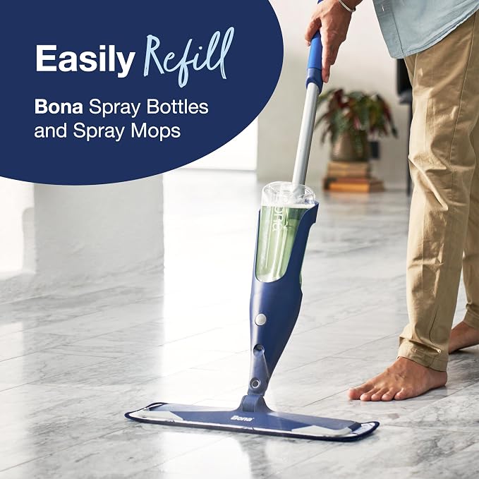 Bona Multi-Surface Floor Cleaner Refill - 96 fl oz - Unscented | Refill Spray Mops and Spray Bottles - Residue-Free Floor Cleaning Solution for Stone, Tile, Laminate, and Vinyl Floors