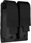 ELVO Pistol Magazine Holster, Double 9mm Mag Pouch | Open-Top Dual Magazine Holder, Tactical Belt, Molle Compatible