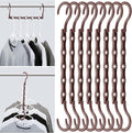 Mr. Pen- Space Saving Hangers, 8 pcs, 360° Rotating Hooks | Magic Cascading Hanger Organizer with 5 Enclosed Slots, Closet Organizers and Storage for Clothes