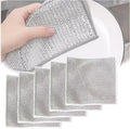2024 New Multipurpose Wire Miracle Cleaning,Wire dishwashing, Non Scratch Wire Dishcloth,Dish Towels for Kitchen Sinks Dishes Stove Tops,ClothsMultifunctional Wire Dishwashing Rags for Wet and Dry