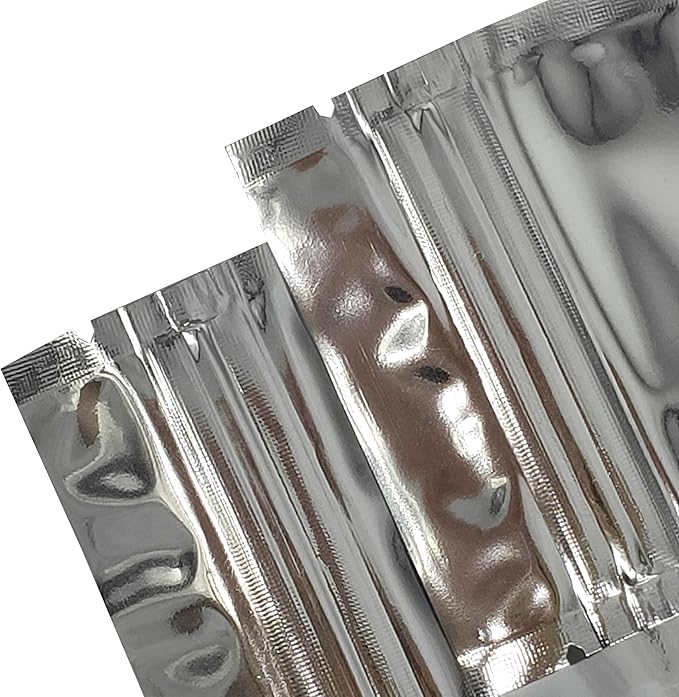 100PCS Customized Mylar Zipper Bags,Clear Front Resealable Packaging Pouches For Food Storage,Single Color Printing for Logo/Text/QR Code (Silver, 6.5 * 9CM/2.6"*3.5"-100PCS-One Color Print)