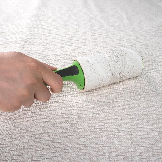 4.6 inch Giant Lint Roller Refills Compatible with Evercare Giant Lint Roller 4.6 inch Pet Hair Remover Roller Refill Extra Sticky 60 Sheets per Roll 5 Pack Total 300 Sheets