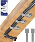 80PCS Hook and Loop Cable Ties, Under Desk Cable Management, Adhesive Cable Straps, Cord Management Hider Idea, Cord Organizer for Desk, Computer Accessories, Home Office Organization, Gray