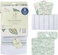 Stitch & Stone Cleaner Set - Perfect for Everday Kitchen Cleaning, 100% Cotton Kitchen Towel, Grip Mat for Dish Drying, Grip Mat for Sink Accessories, & 2 Reusable Dishcloths - Leafy Green