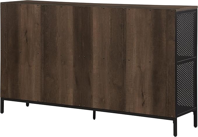 OSP Home Furnishings Ace Contemporary Modern Storage Bookcase with Shelves, 2- Shelves, 8 Cubes, Ozark Ash Finish
