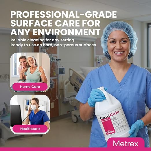 Metrex CaviCide Surface Disinfectant Cleaner, 13-1000 – Multi-Purpose Disinfectant, Decontaminant & Cleaner for Medical Devices, NICU, Operating Rooms, Patient Care Areas, Labs, Schools – 1 Gallon