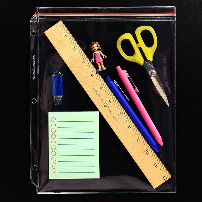 StoreSMART - Supply Zipper Case for 3-Ring Binders - 20-Pack - Vinyl Plastic - VH309-20