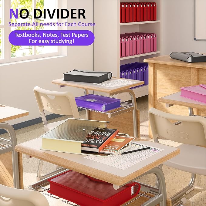 ThinkTex Plastic Expanding File Folder, Transparent envelopes with Snap | No Dividers,Large Capacity,Document Organizer for Receipts, Bills&Taxes,Letter/A4 Size for School/Office/Home-10 Pack