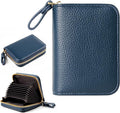 Credit Card Wallet, RFID Card Case Wallet, Zipper Card Cases Holder for Men Women, RFID Blocking, KeyChain Wallet, Compact Size Card Organizer Case for Women