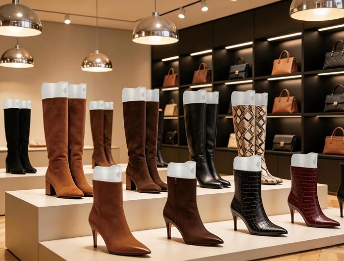 Luxdecor 32 Pieces (16 Pairs) 10/12/14/16in Boot Shaper Inserts Boots Form Stand Support Holder for Women and Men Organizer