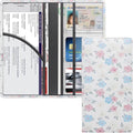 LumiMokki Premium Car Registration & Insurance Card Holder with Magnetic Shut, Vehicle Glove Box Car Organizer - For Documents, Cards, License (Floral A)