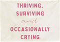 Classroom Wall Flag Decor-Teacher Gift-Inspirational Back to School Wall Banner Decor-Thriving Surviving-Hanging Rectangular Canvas Banner for Classroom Teacher Office Reading Corner