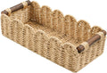 Toilet Paper Storage Basket Bathroom Counter Organizer Wicker Baskets for Organizing Cute Basket for Apartment Bedroom Nursery Room Kitchen Bathroom Decor -Beige