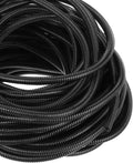 DMiotech 100ft Wire Loom Split Tubing 3/4 Inch, Cord Protectors from Pet Flexible Conduit Cable Management for Office, Home, Garden, Black