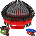 Upgrade Scrub Brush Replacement Head Compatible with O Cedar EasyWring 1 Tank Spin Mop, Mop Replace Head Brush,Scrubber Floor Cleaning Brush,More Layers of Bristles for Bathroom, Deck, Tile, Kitchen