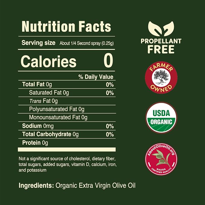 Pompeian Keto Blend Cooking Spray with Extra Virgin Olive Oil and Avocado Oil - (6 Pack) 5 Fl Oz - No Propellants - Mild, Buttery Flavor for Sautéing, Stir-Frying, and Roasting