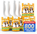 Extra Sticky Lint Roller for Pet Hair, 800 Sheets, 4 Handles | Family Value Pack for Clothes, Couch, Car, Office & Pet Beds