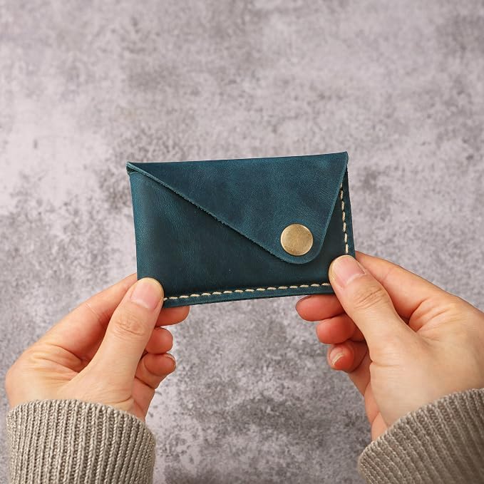Leather credit card holder, credit card case,business card holder for men,mens slim wallet,Front Pocket Wallet