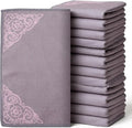 YUA Microfiber Cleaning Cloth 12 Pack,Microfiber Towels Cleaning,Microfiber Towels for Cars,Absorbent Dish Washing Cloth,Reusable Cleaning Cloths Lint Free (Gray Corner Flower)