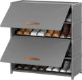 Shoe Rack, 5 Tier Shoe Storage Cabinet with Door 20 Pair Plastic Shoe Shelves Organizer for Closet, Entryway, Hallway, Bedroom, Grey
