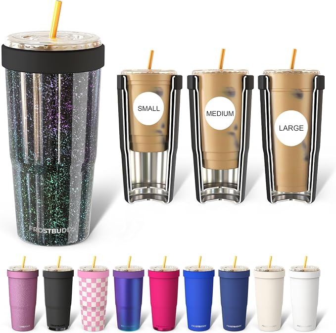 Frost Buddy Togo Buddy 30oz Tumbler - Insulated Stainless Steel (Mermaid) | Double-wall vacuum insulated | Spill-proof flip lid | 18/8 premium stainless steel