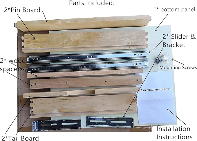Elysian Slide Out Drawers for Kitchen Cabinets 21‘’W × 21‘’D, Strong Pull Out Drawers for Cabinets, Kitchen Organizers and Storage Solution for Heavy Pots and Appliances