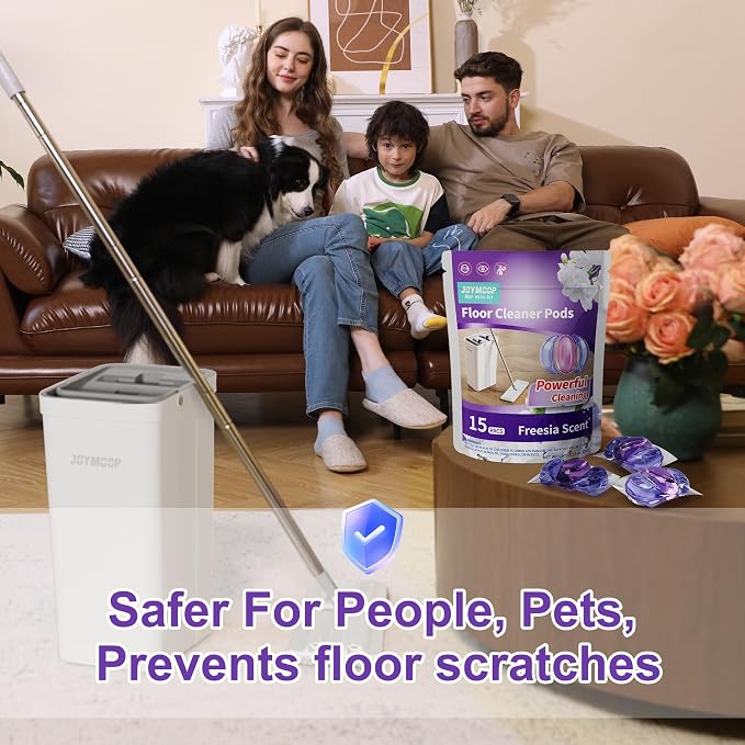 JOYMOOP Floor Cleaner for Mopping, 30 PCS Mopping Solution, Hardwood Floor Cleaner, Works Perfectly with Mop Bucket