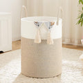 Artfeel Laundry Basket,Woven Cotton Rope Laundry Hamper,80L for Decorative Storage of Dirty Clothes,Toys and Blankets in Bathroom,Baby Room and Living Room