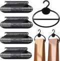 100pcs Scarf Hanger Belt Holder, Scarf Organizer for Closet Space Saving | Plastic Scarf Hangers for Closet Storage Holder, Hanging Scarf Holders for Closet, Belts Hanger forTies Headbands Clothing