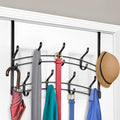 LYNK Professional® Home™ Over the Door Hooks - 18 Hook – Over the Door Coat Rack - Over the Door Hanger - Hanging Towels or Clothes - Bathroom, Bedroom, Laundry Room - Lifetime Ltd. Warranty, Black