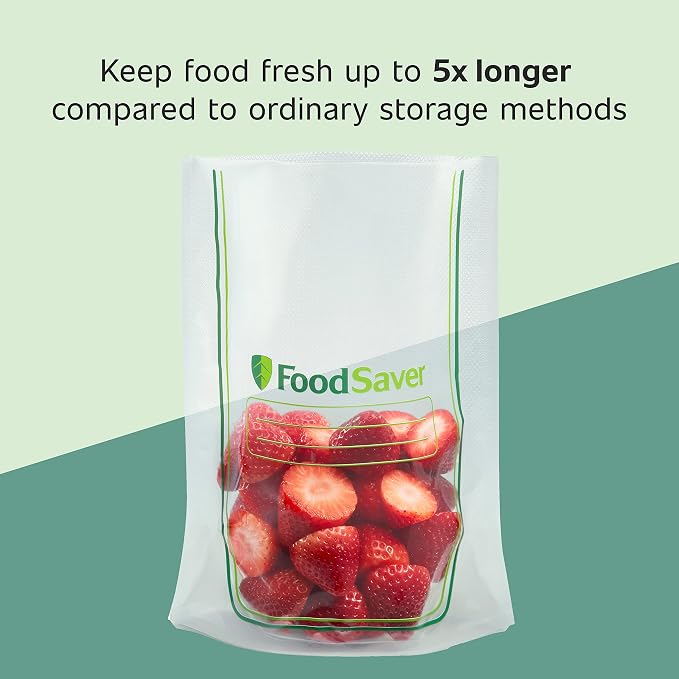 FoodSaver Easy Fill 1-Gallon Vacuum Sealer Bags | Commercial Grade and Reusable | 10 Count (Pack of 4)