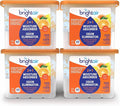 Bright Air Mandarin Orange & Fresh Lemon, 2-in-1 Moisture Absorber & Odor Eliminator, Case of 4, Lasts up to 60 Days Each