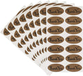 ChromaLabel 1 x 2 Inch Oval Kraft Spice Stickers, 14 Designs, 112 Pack | Printed oval kraft labels for spice jars, pantry containers and kitchen organization; 14 assorted designs. Made in USA