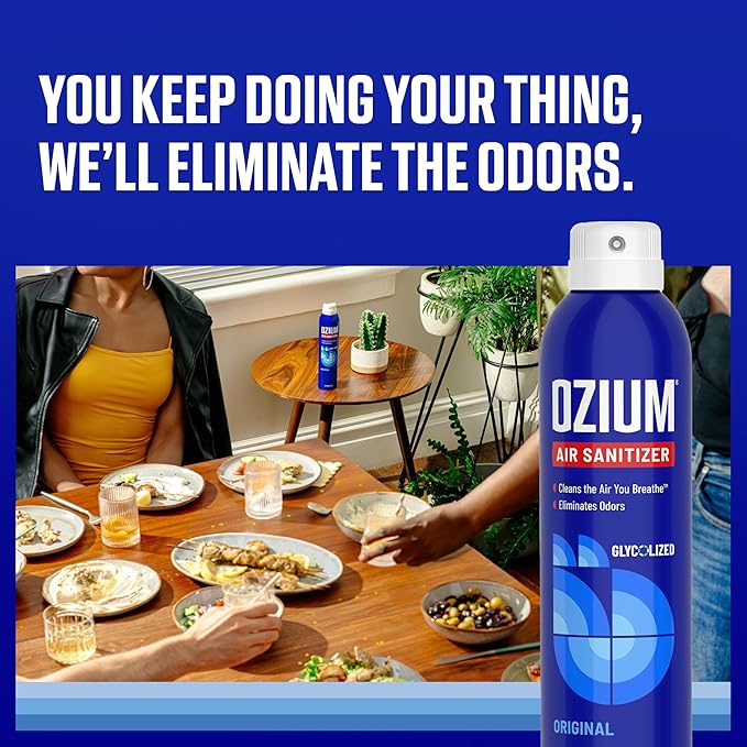 Ozium® 8 Oz. Air Sanitizer & Odor Eliminator for Homes, Cars, Offices and More, Original Scent - 3 Pack