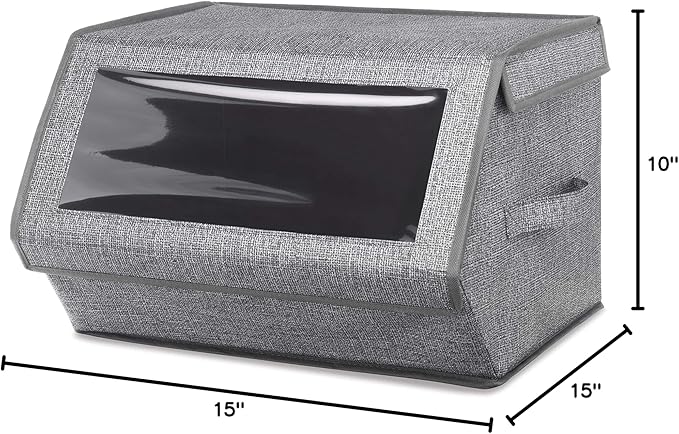 Whitmor Stackable Window Box, Crosshatch Gray