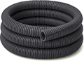 Electriduct Split Wire Loom Tubing Polyethylene Corrugated Flexible Conduit - 1" Nominal Size - 100 Feet - Gray