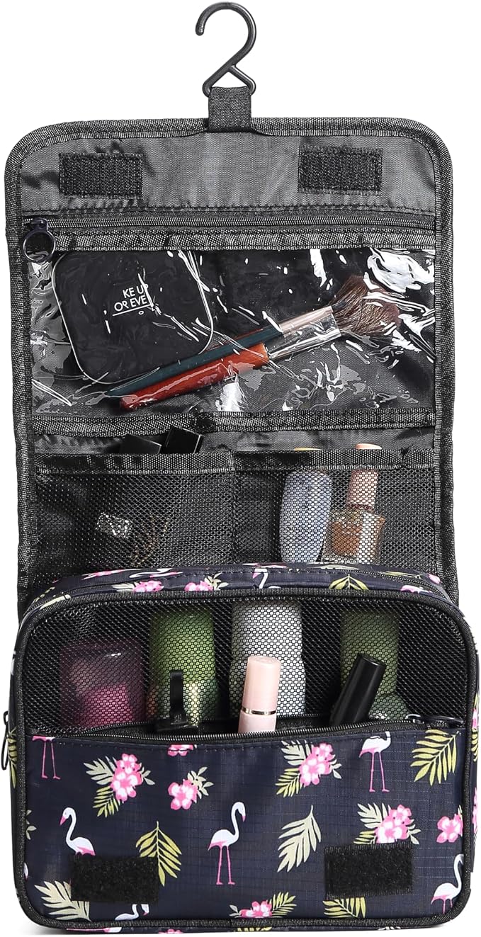 Sechunk Waterproof Travel Toiletry Bags Hanging Multi-function Cosmetic Bag Makeup Bag for Women